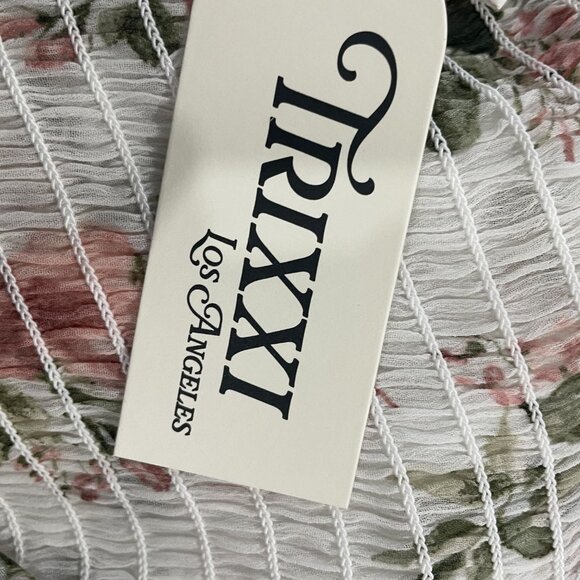 Boho Floral Print Maxi Dress Long Sleeve Square Neck Flowy Wedding Chiffon Gown - Picture 7 of 8